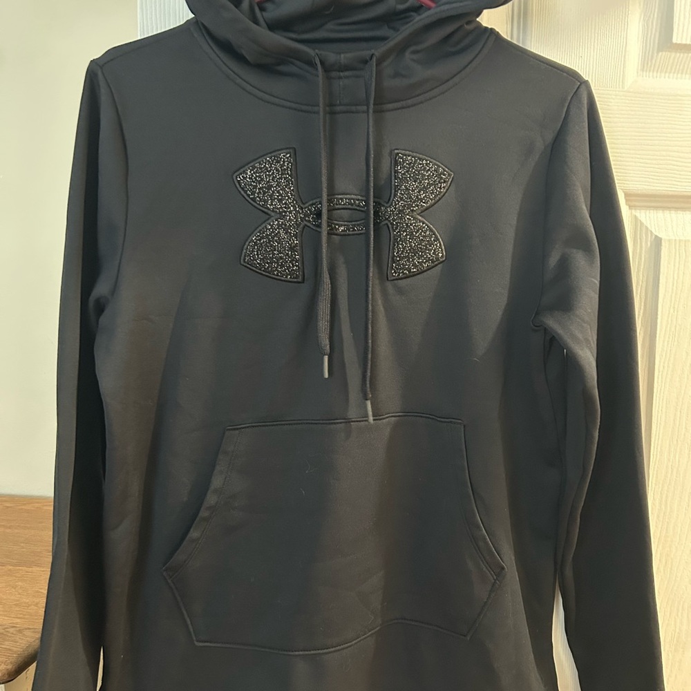 Under Armour Black Hoodie with Glitter Logo